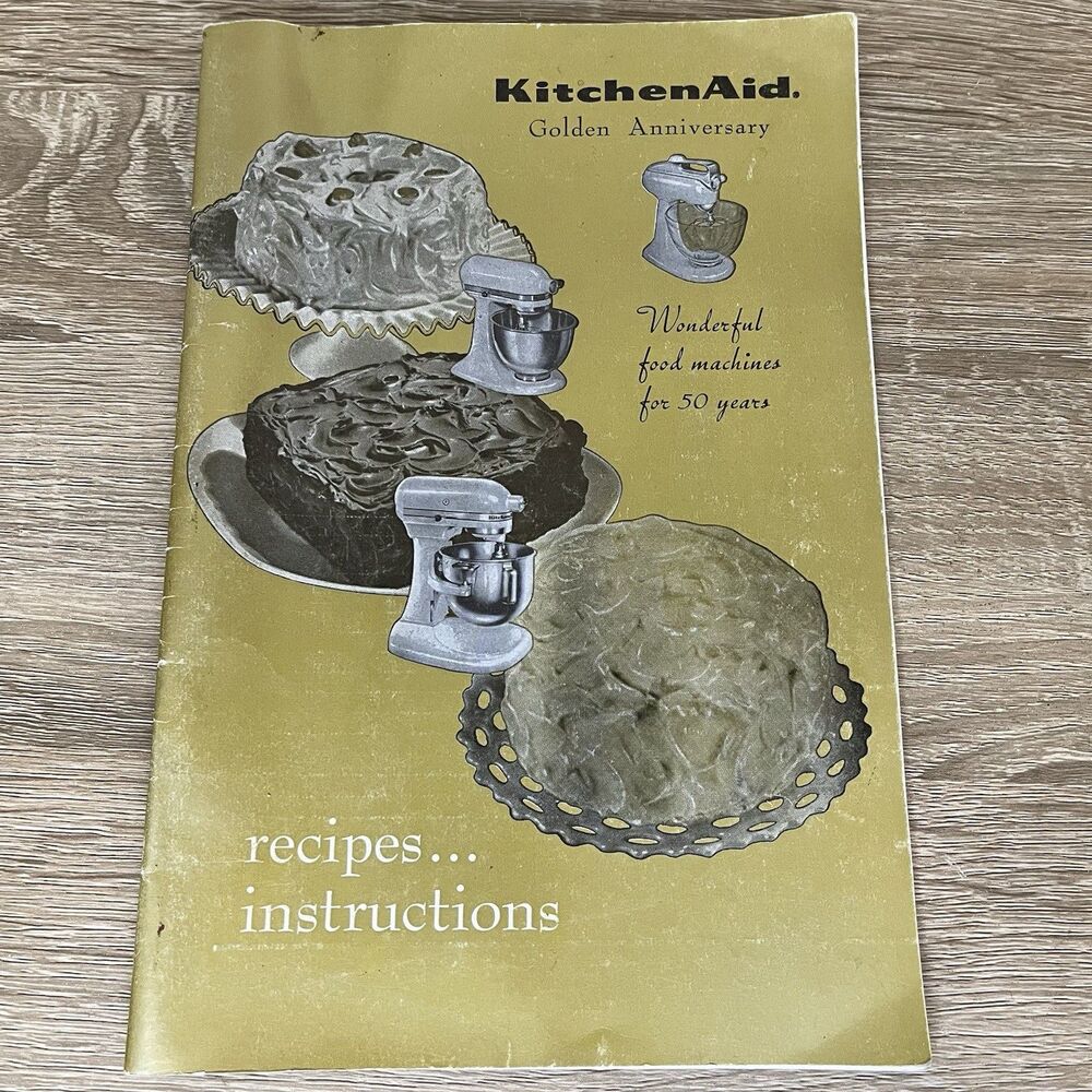 KitchenAid MIxer Vintage 1965 Recipe Cookbook Golden Anniversary